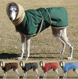 Vêtements pour chiens automne et hiver animaux chauds épaissis épaissis de coton à col élevé autocollants magiques faciles à mettre en décollage