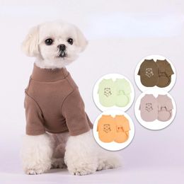 Vêtements pour chiens automne et imprime d'hiver à sweat à sweat à sweat à sweat à swets de peluche à pelucheuse Chiot à fond de la chemise à deux pattes à deux pattes