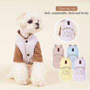 Vêtements pour chiens automne et hiver chaud couleur épaisse correspondant vêtements rembourrés de coton petits chiens de taille moyenne coupe-vent velours coton