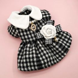 Vêtements pour chiens automne hiver accessoires pour animaux de compagnie déguisement vêtements veste chiot Yorkshire manteau pour petit pull camélia treillis
