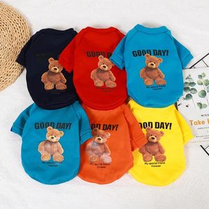 Hondenkleding herfst winter huisdierkleding warme cartoon beren hoodie voor kleine middelgrote honden pullovers puppy kostuums groot sport shirt