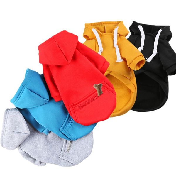 Vêtements pour chiens automne hiver petits moyens et grands chiens vêtements de poche pull pour chat fournitures pour animaux de compagnie