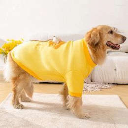 Vêtements pour chiens automne / style hiver à sweat à sweat à sweat à sweat doré satsuma moyen et grands vêtements pour animaux de compagnie