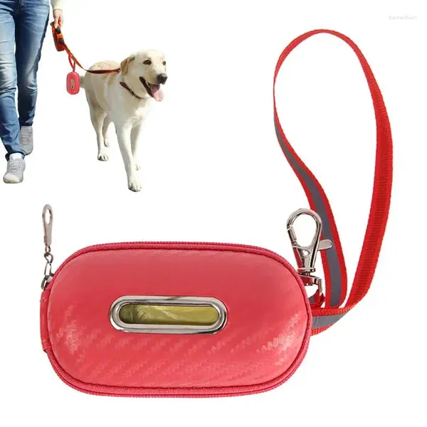 Porte-vêtements pour chiens porte-sacs sans odor portable portable plus épais coussin scoopers sacs caca dispensateur de transport de sangle incluse pour la marche