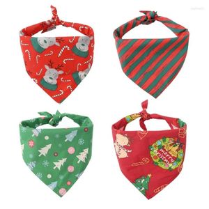 Appareils pour chiens bandana Advable animal de Noël d'anniversaire de Noël Neckerchief R7ub