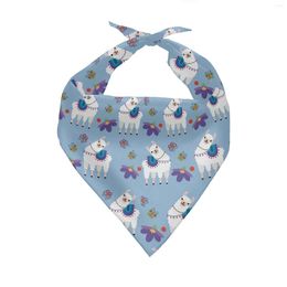 Roupa para cachorro Bandana Bonito Desenho Animado Flor de Cacto e Alpaca Cachecol Personalizado para Pescoço Médio Pequeno para Animais de Estimação