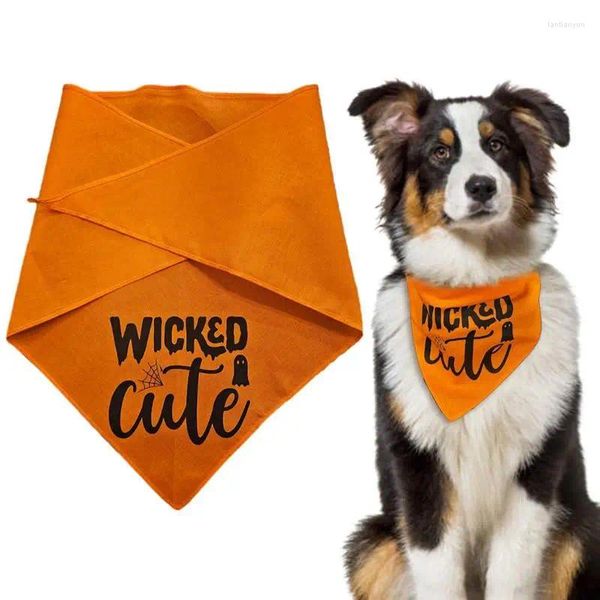 Bandanas de ropa para perros Puppy Babs Triangle Buff Scarf Naranja para mascotas para perros y gatos