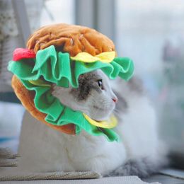 Hondenkleding bandanna's voor honden winter huisdier hoed kat aankleden hoofdtooi schattig h zachte en gezellige hamburgervorm hoofddeksel