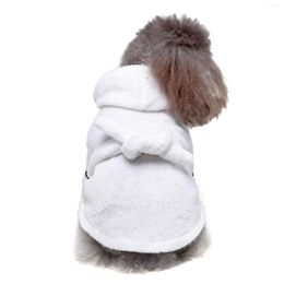 Vêtements pour chiens Peignoir Serviette Pyjama à séchage rapide Vêtement de nuit doux pour animaux de compagnie pour petits chiens