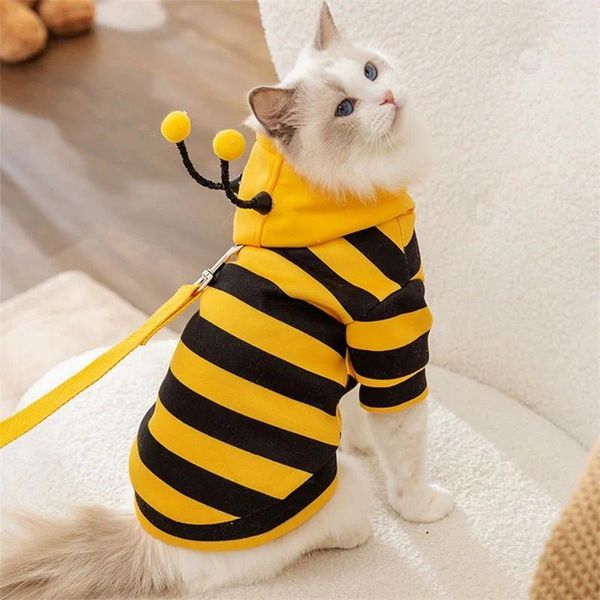 Vestimenta de ropa de perro sudadera con capucha mascota gato suave cosplay ropa cálida trajes divertidos para perros medianos pequeños