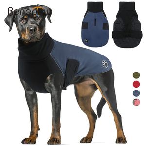 Hondenkleding Benepaw Winter Coltrui Hondenjas Warm Waterdicht Koud weer Huisdierjack Omkeerbare hondenkleding voor kleine, middelgrote en grote honden 231023