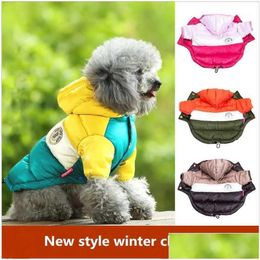 Vêtements pour chiens Meilleure vente Vêtements d'hiver pour animaux de compagnie Veste chaude Manteau imperméable S-XXL Sweats à capuche pour Chihuahua Petits chiens moyens Puppy1 Drop de Dh9Fd