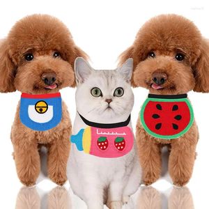 Bib de vêtements pour chiens et serviette de salive chat petit accessoires de po cadeau 1 à 3pcs