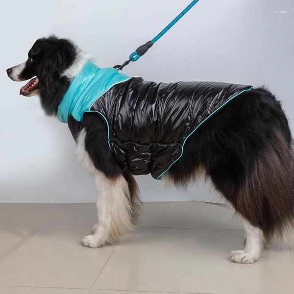 Ropa para perros Ropa grande Invierno Ropa grande Chaqueta de abrigo impermeable Samoyedo Husky Labrador Golden Retriever Traje de mascota Chaleco