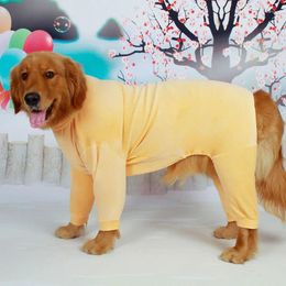 Hondenkleding grote kleding winter grote outfit jumpsuit pyjama's gouden retriever husky labrador shepherd kostuumkleding slaapkleding