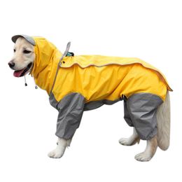 Hondenkleding Big deal Retriever Raincoat voor kleine honden waterdichte huisdierkleding buiten kleding jassen jas geel 24