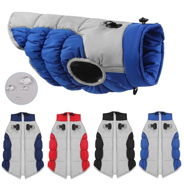 Vêtements pour chiens Veste pour gros chien Vêtements pour chiens imperméables pour chiens de taille moyenne Costume d'hiver pour animaux de compagnie Manteau de bouledogue français Labrador Gilet de berger allemand 231114