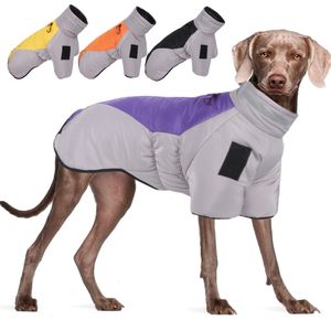 Vêtements pour chiens Big Dog Jacket Winter Warm Dog Clothes for Medium Large Dogs Manteau imperméable pour animaux de compagnie Labrador Costume Golden Retriever Gilet Salopette 230725