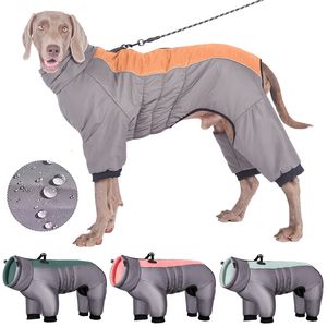 Hondenkleding Grote hondenoverall Waterdichte hondenkleding voor middelgrote grote honden Winter Onesie Pet Jumpsuit Franse Bulldog-jas Labradorkostuum 230828