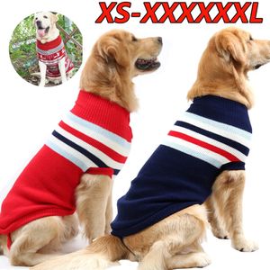 Ropa para perros Suéter para perros grandes Ropa de Navidad cálida de invierno para perros pequeños, medianos y grandes Golden Retriever Rottweiler Corgi Cat Jersey Jumper 231109