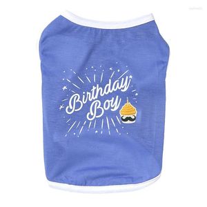 Ropa para perros Ropa de cumpleaños Chaleco de verano Ropa para parejas Gato Cachorro Chihuahua Yorkshire Poodle Bichon Schnauzer Camisa de disfraz para mascotas