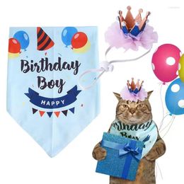 Appareils pour chiens Birthday Party Supplies Crown pour chat chaton décor dispose de l'artisanat de bande élastique extensible en feutre et polyester