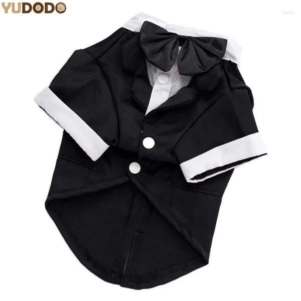 Ropa para perros Pajarita negra Perros de mascota Traje Traje de caballero Fiesta formal Abrigo de boda Chaqueta Ropa para el novio 5 Tamaño S / M / LXL / 2XL