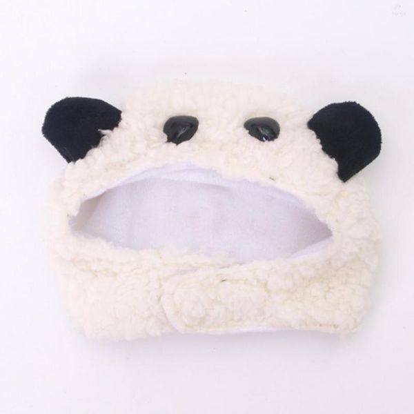 Ropa para perros blanca blanca bonita linda forma de oreja de peluche mascota de mascotas de cosplay sujetador de guarnicias para gato techo de gato ultra suave accesorios