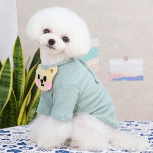 Ropa para perros Ropa en blanco Sudadera con capucha para perros pequeños York Cachorro Gatito Camiseta con baberos Chiwawa Pet Bottoming Shirts Sweaters