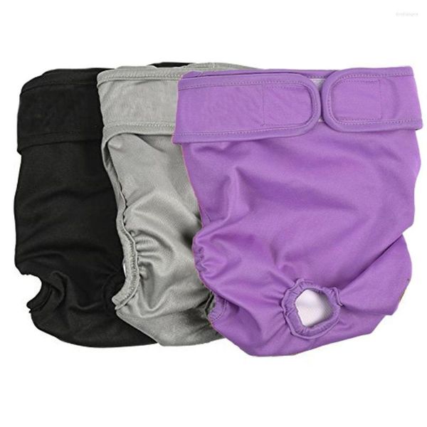 Ropa para perros Pantalones cortos de pañales femeninos reutilizables en blanco Banda de vientre masculina ajustable Calor sanitario Bragas de perra para perros pequeños medianos grandes