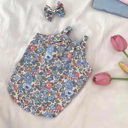 Appareils pour chien Bleu Floral Pet Halter Summer Vest Teddy Cute Puppy Soft Jumper Clothing Supplies