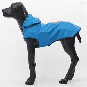 Hondenkleding Briljante grote regenjas Rainsuit Big Pet Rainwear Waterdichte regenkapjes Outdoor Hoodie Jacket Kleding voor Golden Retriever