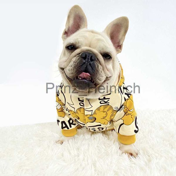 Ropa para perros C C Otoño Invierno Ropa para perros Dibujos animados Bulldog francés Pug Teddy Shiba Inu Corgi Ropa para perros pequeños Perro gordo Ropa para mascotas perro con capucha J230727