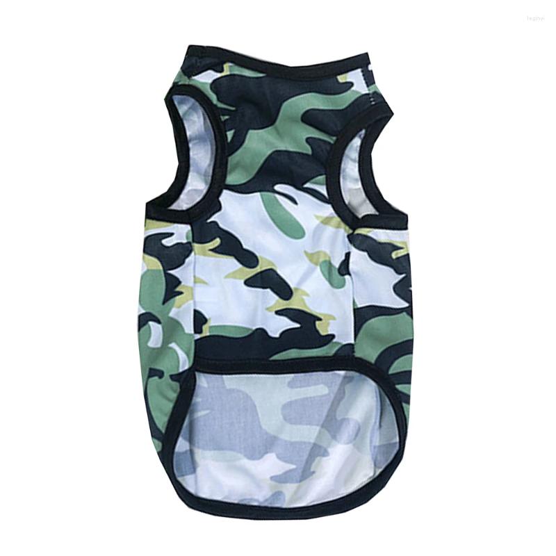 Dog Apparel Camouflage Clothes Summer Thin Cat Vest Cute Puppy T-shirt Soft Comfor Teddy Chihuahua Sleeveless Pet Supplies