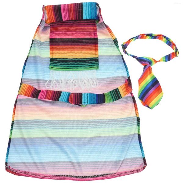 Ropa para perros Ropa de capa Disfraz de fiesta para mascotas Ropa temática mexicana Vestidos Poncho Fiesta Capa