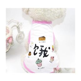 Hondenkleding Cartoon Hondenkleding Vest Teddy Puppy Lente en zomer Kleine honden Vip Than Bear 2204 V2 Drop Delivery Home Garden Pet Sup Dhlmu