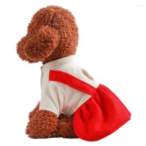 Robe de dessin animé de vêtements pour chiens hiver chiot vêtements pour animaux de compagnie robes robes pomeranian yorkshire terrier shih tzu maltais caniche