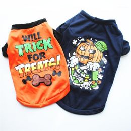 Ropa Para perros, Ropa de Halloween de dibujos animados, Ropa de calabaza Para perros pequeños, trajes de súper mascota, lindo Otoño Invierno, Polar negro, Ropa Para Perro1