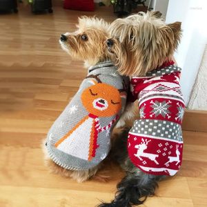 Hondenkleding cartoon puppy trui winter warme kleding voor kleine honden kerstkostuum chihuahua jas breien haakstoffen trui