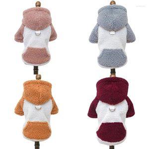 Ropa de ropa de perro suéter coreano color cálido de lana de cordero resistente al frío