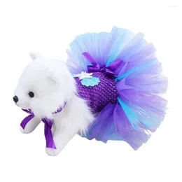 Vêtements pour chiens Vêtements d'animaux de compagnie flexibles décoratifs ourlets moelleux charmant costume de fête sale pour la fête