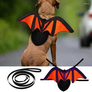 Hondenkleding kat vleermuis vleugels kostuums verstelbare Halloween huisdierenkatten zwart voor kleine honden en met