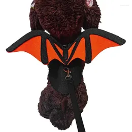 Dog Apparel Cat Bat Wings Costumes Soft With Leash Cute Cats And Dogs Dressing Accessories Pet For Halloween