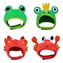 Vêtements pour chiens Chapeau de chat Chapeau drôle Gato Crabe Grenouille Costume Costume de Noël Cosplay Coiffe chaude Accessoires pour chiots pour animaux de compagnie