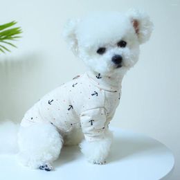 Vêtements pour chiens vêtements de chat doux et confortable étoile à point star dot mit bas chemise chemise pour animaux de compagnie de chiot