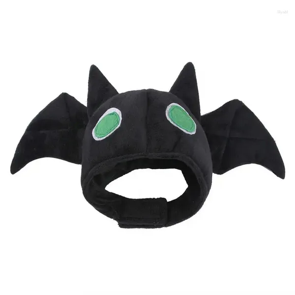 Costume de costume de chat pour chiens Headgear avec forme de chauve-souris pour la fête d'Halloween réglable ACCESSOIRES DU CHAUD SOFT