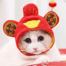 Hondenkleding Kat Hoofddeksel Jaar Warm en schattig Pet Hat Teddy Bichon Aankleedornament Transformatie Hoofdtooibenodigdheden