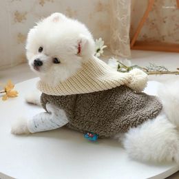 Vêtements pour chien vestes de chat en tricot à sweat à sweat à soupe de vent pour animal de compagnie chaton d'hiver Vêtements chauds pour petit moyen moyen y5gb