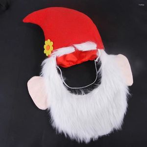 Hondenkleding kat ornamenten voor kerstbaardkap hoed grappige huisdier mode kleding hoeden verkleed kostuum
