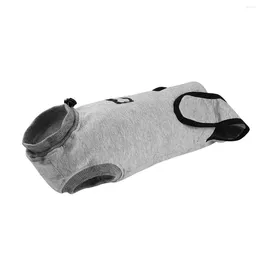 Ropa para perros Traje de recuperación de gatos: traje transpirable para después del uso, mono de heridas anti lamidas, talla (gris)